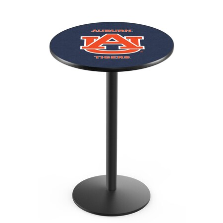 42 Blk Wrinkle Auburn Pub Table,36 Dia. Top